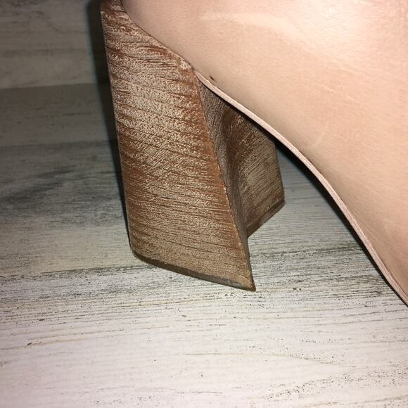 Free People x Farylrobin Marley Square Toe Leather Block Heel Ankle Booties 39 - Picture 12 of 12